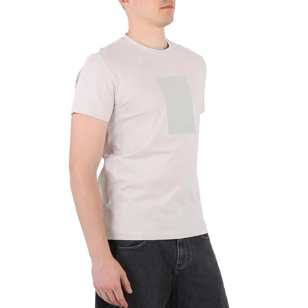 商品Calvin Klein|Men's Stratus Grey Logo Box Print Cotton T-shirt,价格¥277,第2张图片详细描述