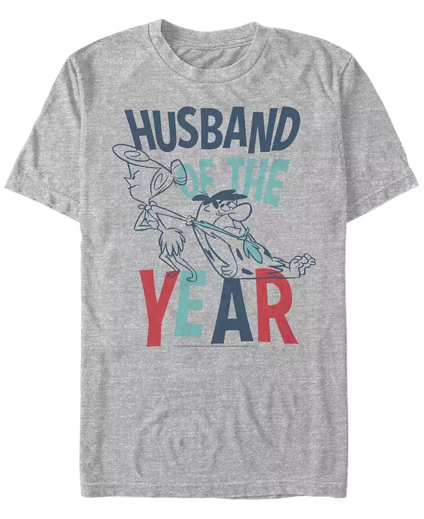商品FIFTH SUN|Men's The Flintstones Husband Fred Year Short Sleeve T-shirt,价格¥132,第1张图片