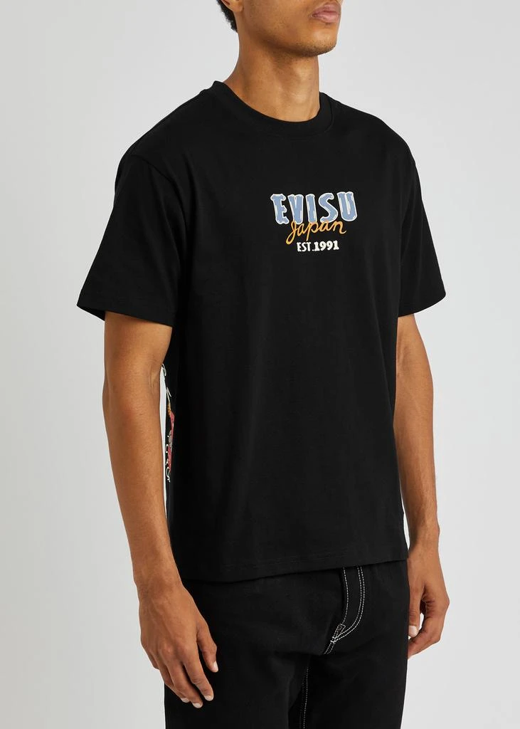 商品Evisu|Logo-print cotton T-shirt,价格¥1200,第2张图片详细描述