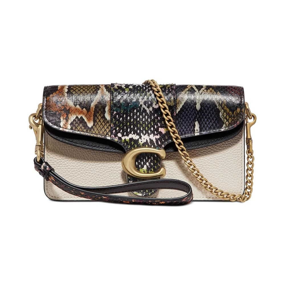 商品Coach|真皮&蛇皮 Tabby 斜挎包,价格¥808,第1张图片