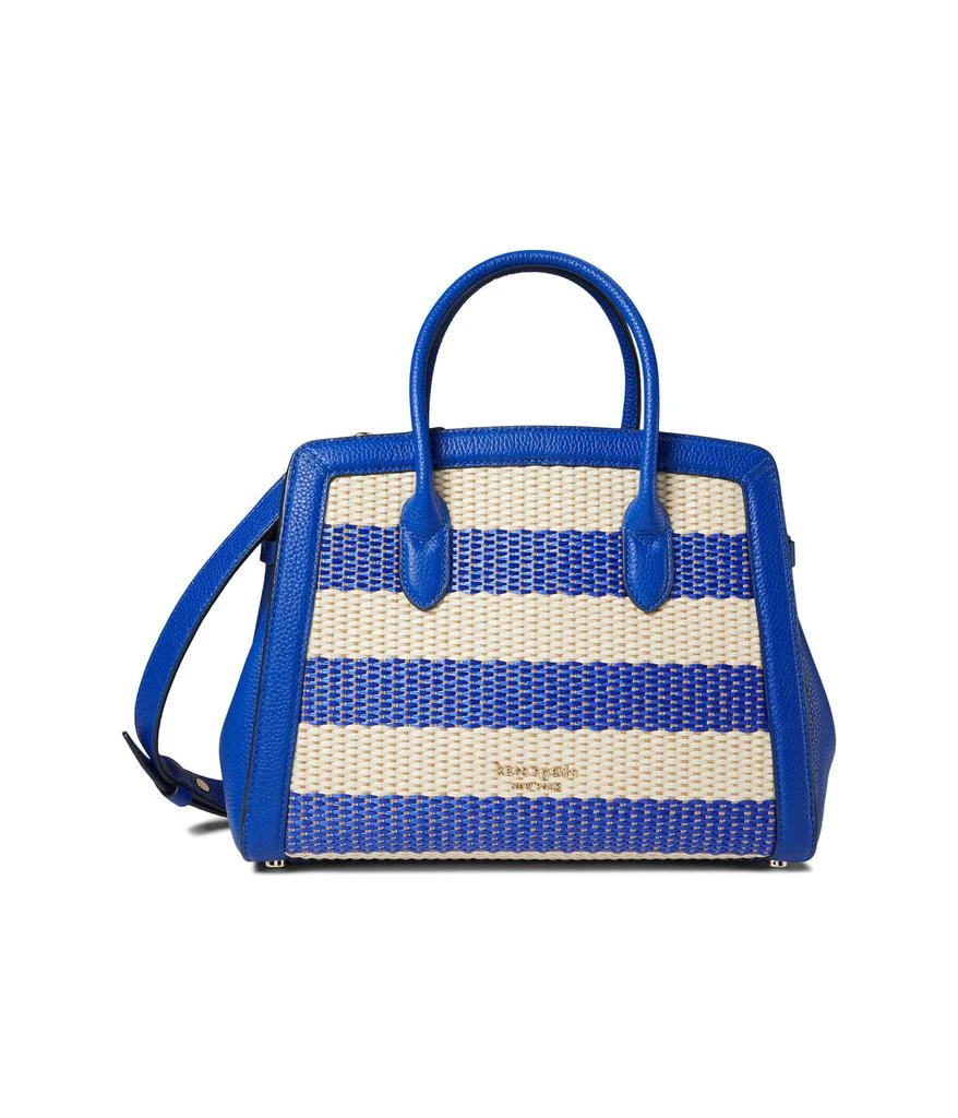 商品Kate Spade|Knott Striped Woven Fabric Medium Satchel,价格¥1376,第1张图片