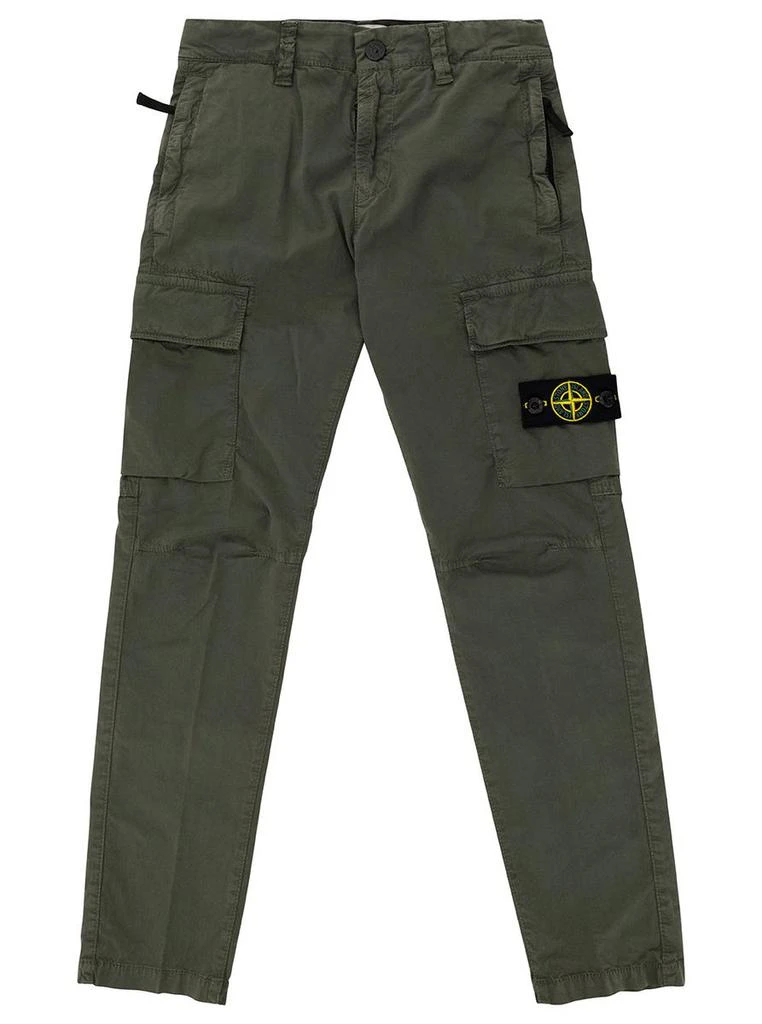 商品Stone Island Kids|Stone Island Kids Cargo Pants With Logo Patch,价格¥1725,第1张图片