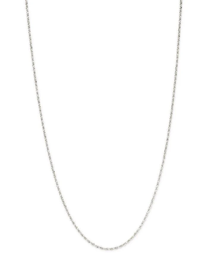 商品Bloomingdale's Fine Collection|Solid Rope Link Chain Necklace in 14K White Gold - Exclusive,价格¥4261,第1张图片