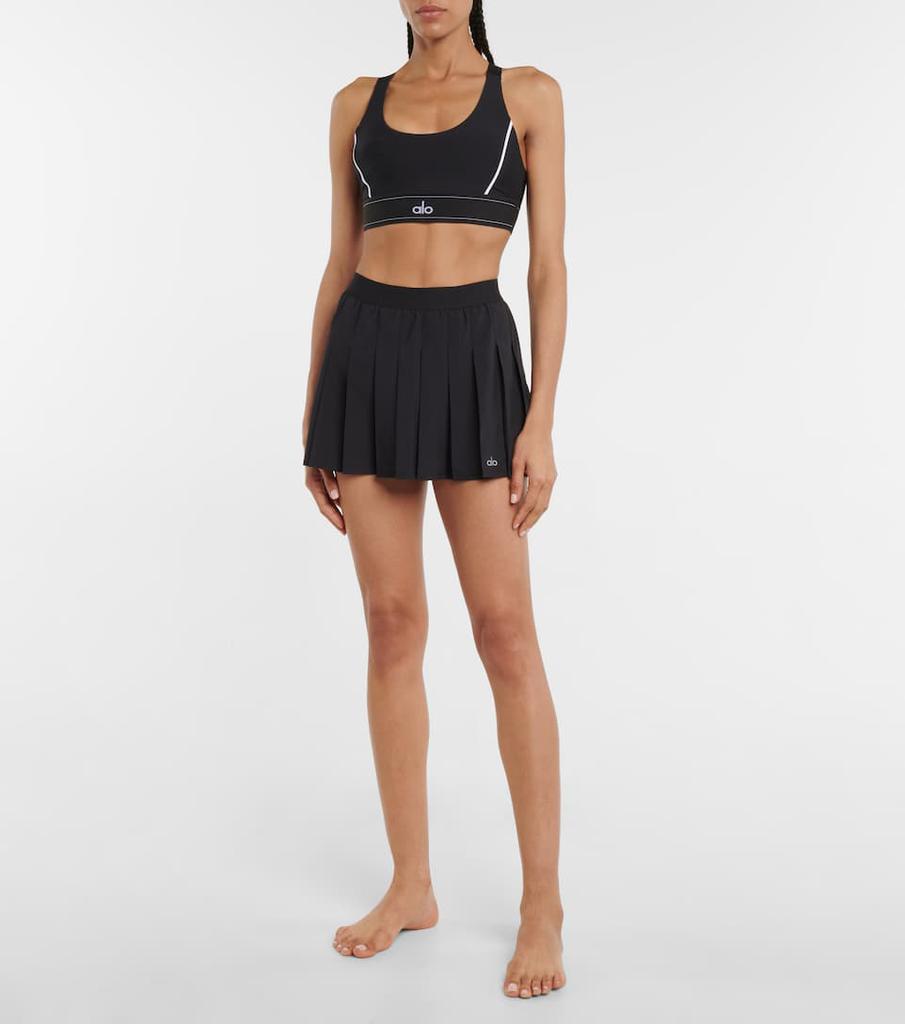Varsity cotton tennis miniskirt商品第2张图片规格展示