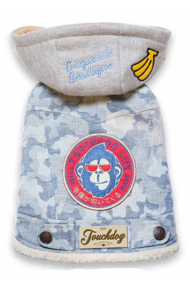 商品PET LIFE|Touchdog Outlaw Designer Embellished Hooded Jacket,价格¥330,第1张图片