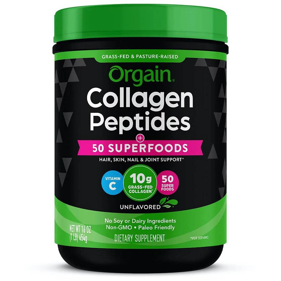 商品Orgain|Collagen Peptides + 50 Superfoods,价格¥111,第1张图片