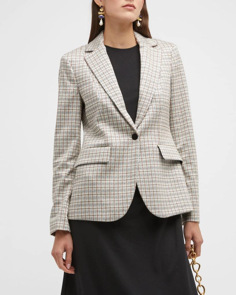 商品Theory|Grid Cutaway Riding Blazer,价格¥1570,第1张图片