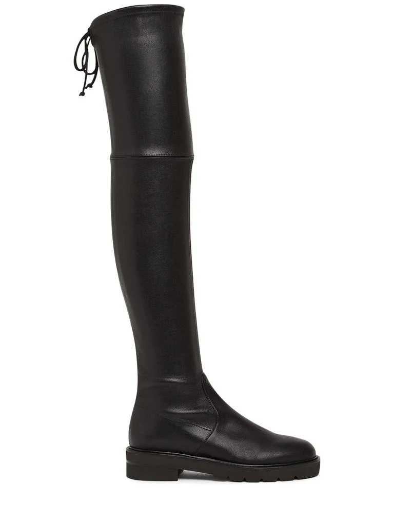 商品Stuart Weitzman|35mm Lowland Lift Leather Cuissard Boots,价格¥7286,第1张图片
