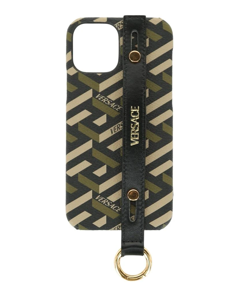 商品Versace|Coated Canvas La Greca iPhone 12 Case,价格¥947,第1张图片