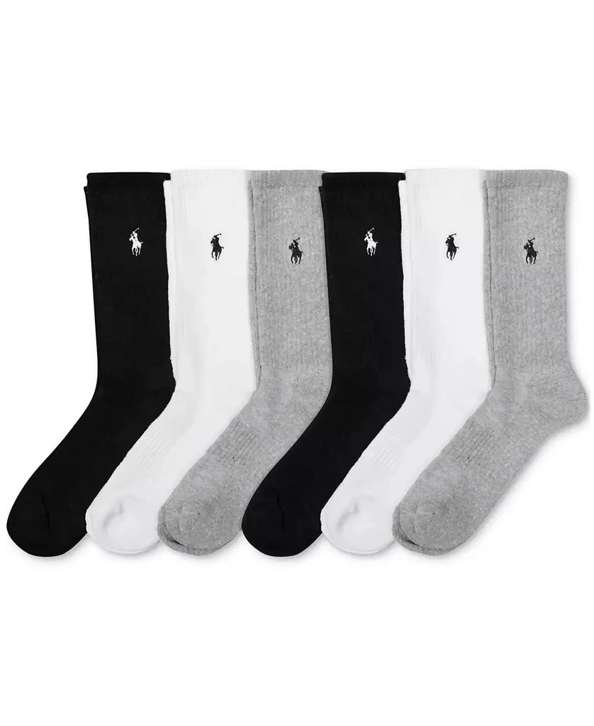 商品Ralph Lauren|Women's 6-Pk. Cushion Crew Socks,价格¥198,第2张图片详细描述