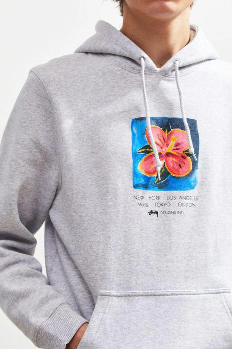 商品STUSSY|Stussy Hibiscus Hoodie Sweatshirt,价格¥454,第2张图片详细描述