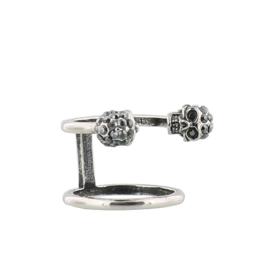 商品Alexander McQueen|Alexander McQueen Twin Skull Ring,价格¥1075,第3张图片详细描述