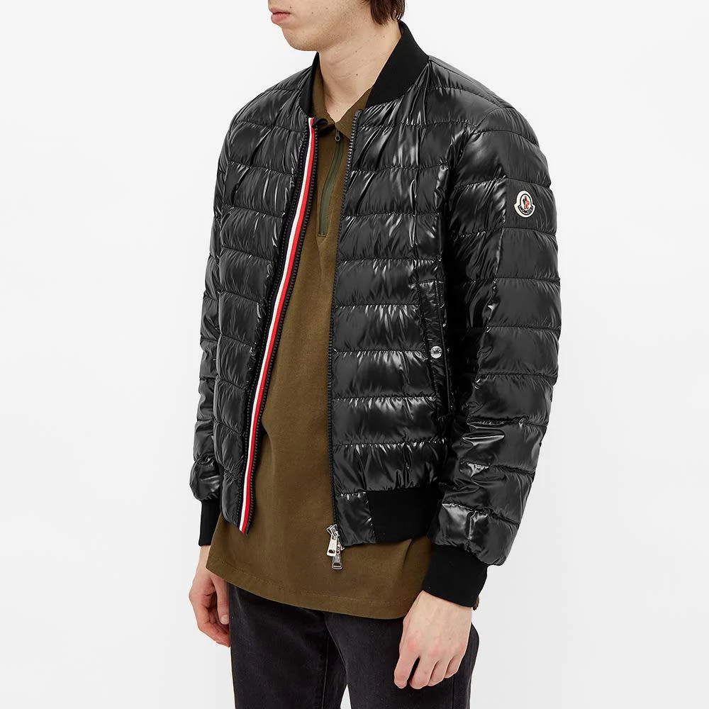 商品Moncler|Moncler Perouges Tricolore Zip Down Bomber Jacket,价格¥9754,第5张图片详细描述
