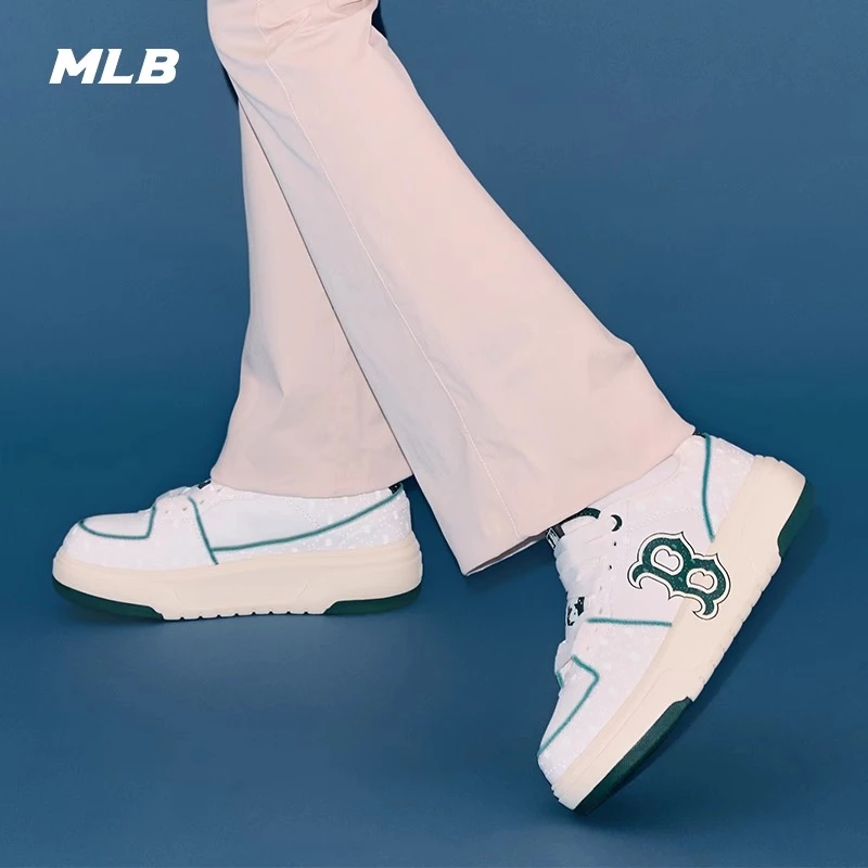 MLB官方男女情侣明星同款暗纹老花休闲低帮板鞋时尚学长鞋秋冬SXCBO 商品
