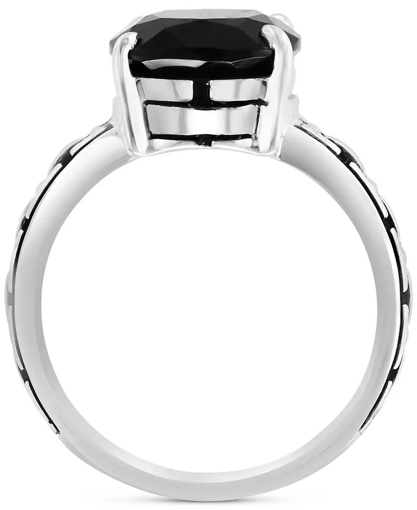 商品Effy|EFFY® Onyx Ring in Sterling Silver,价格¥916,第4张图片详细描述
