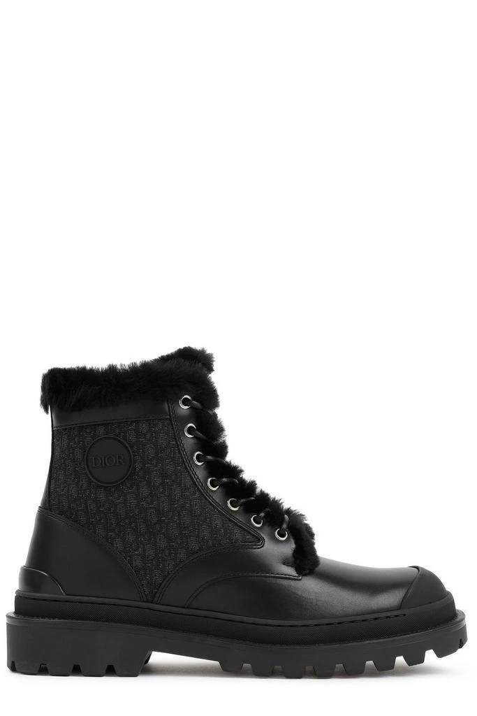 商品Dior|Dior Monogram Lace-Up Ankle Boots,价格¥10656,第1张图片