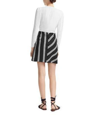 商品Maje|Rolim Striped-Skirt Mini Dress,价格¥1009,第2张图片详细描述