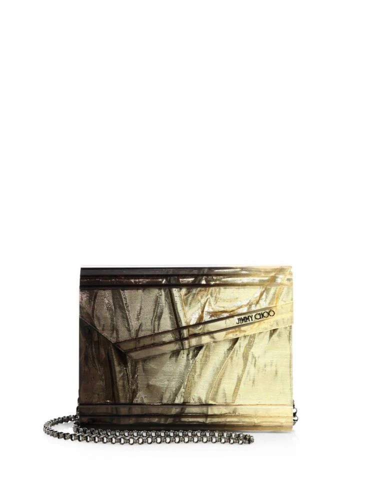 商品Jimmy Choo|Jimmy Choo - Candy Degrade Crinkled Lamé Fabric Clutch,价格¥5384,第1张图片