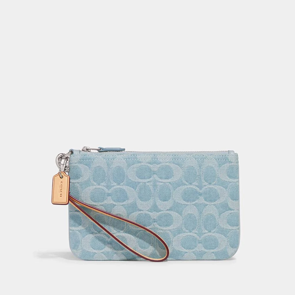 Coach]【新品】蔻驰香布蕾经典标志丹宁布小号腕包价格¥907 | 别