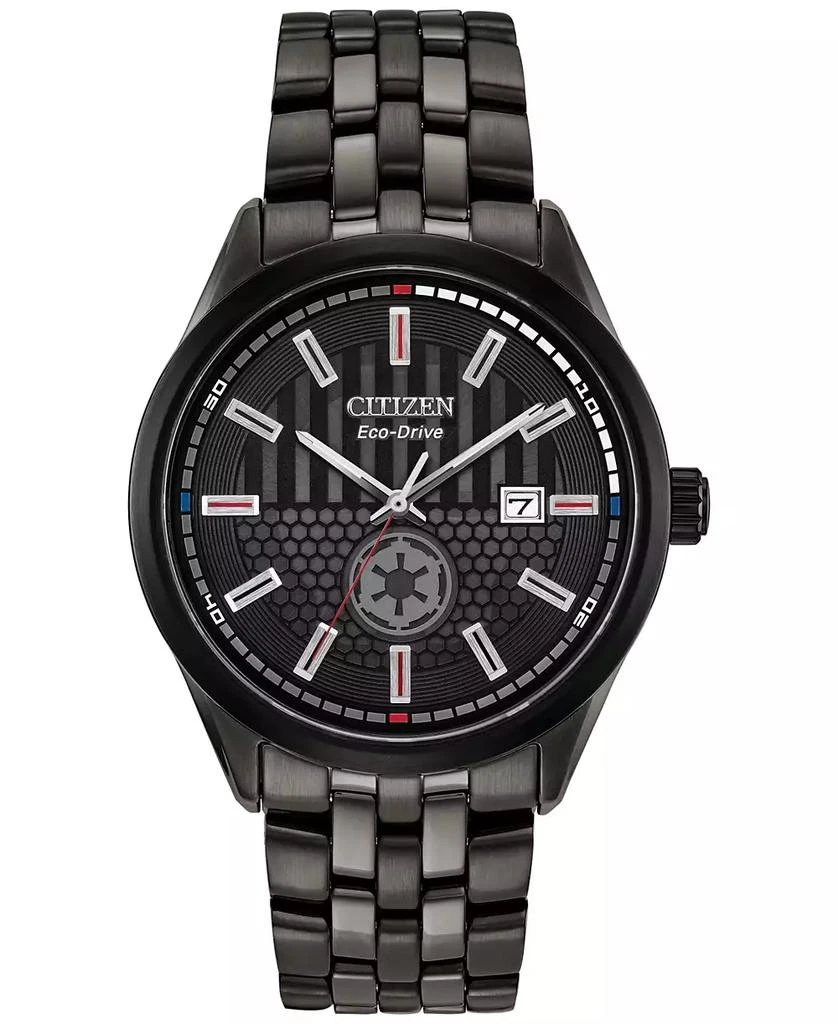 商品Citizen|Eco-Drive Men's Star Wars Darth Vader Black-Tone Stainless Steel Bracelet Watch 41mm Gift Set,价格¥2873,第1张图片