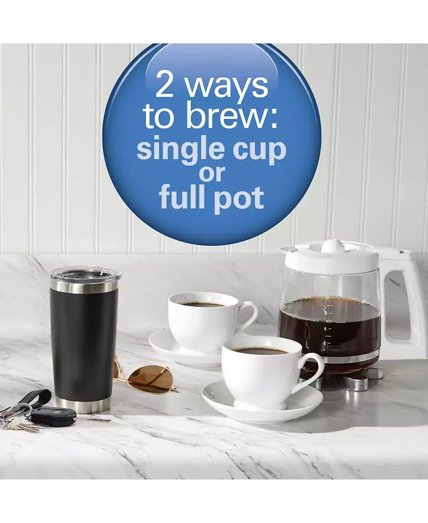 商品Hamilton Beach|2-Way Programmable Single Serve & 12-Cup Coffee Maker,价格¥567,第3张图片详细描述