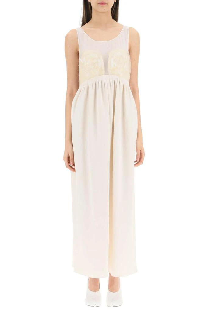 商品MAISON MARGIELA|Maison margiela embroidered silk dress,价格¥11447,第2张图片详细描述