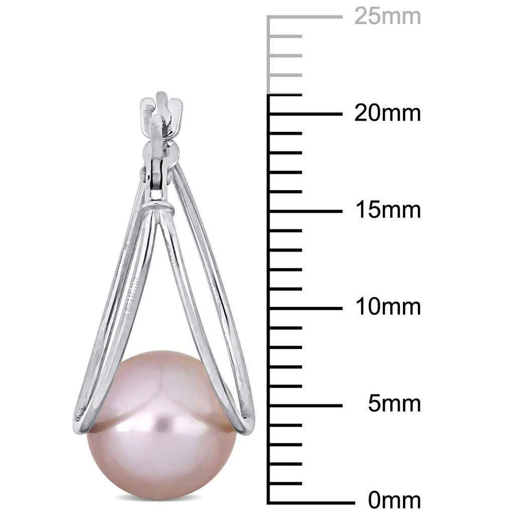 商品Mimi & Max|Mimi & Max 8-8.5mm Pink Cultured Freshwater Pearl Drop Earrings in 10k White Gold,价格¥753,第3张图片详细描述