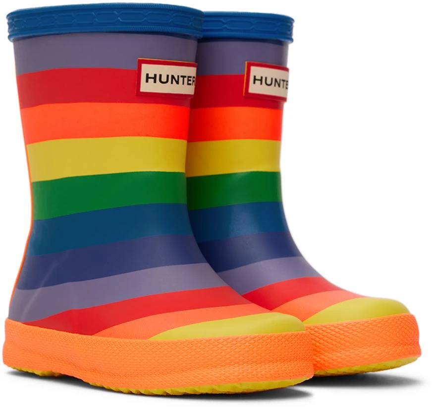 商品Hunter|多色 First Classic Rainbow 儿童雨靴,价格¥642,第4张图片详细描述