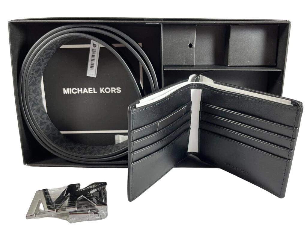 商品Michael Kors|Michael Kors Men's Wallet Belt Reversible MK Signature Gift Set,价格¥1168,第4张图片详细描述