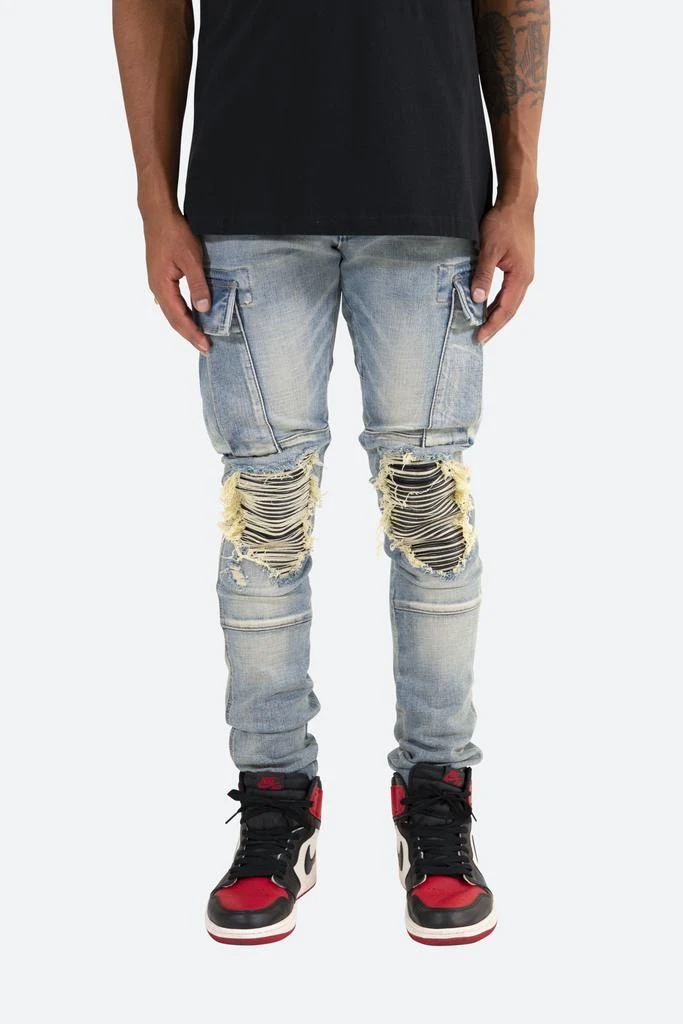 商品MNML|X288 Cargo Skinny Denim - Blue,价格¥257,第1张图片
