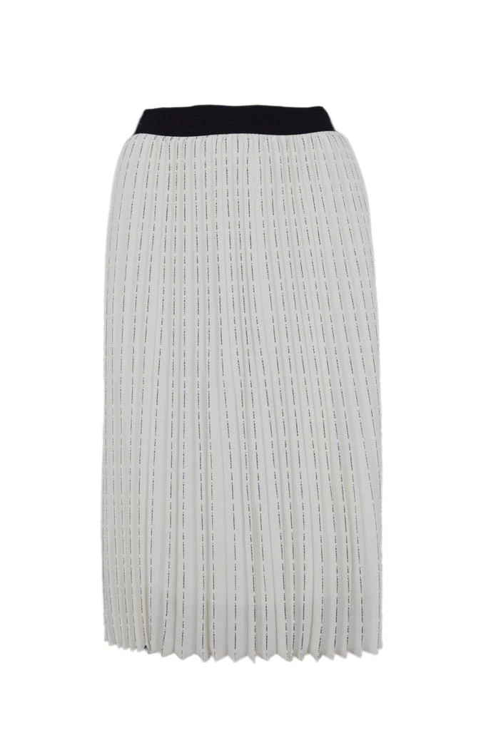 商品Karl Lagerfeld Paris|Karl Lagerfeld Pleated Skirt With Logo,价格¥1885,第1张图片