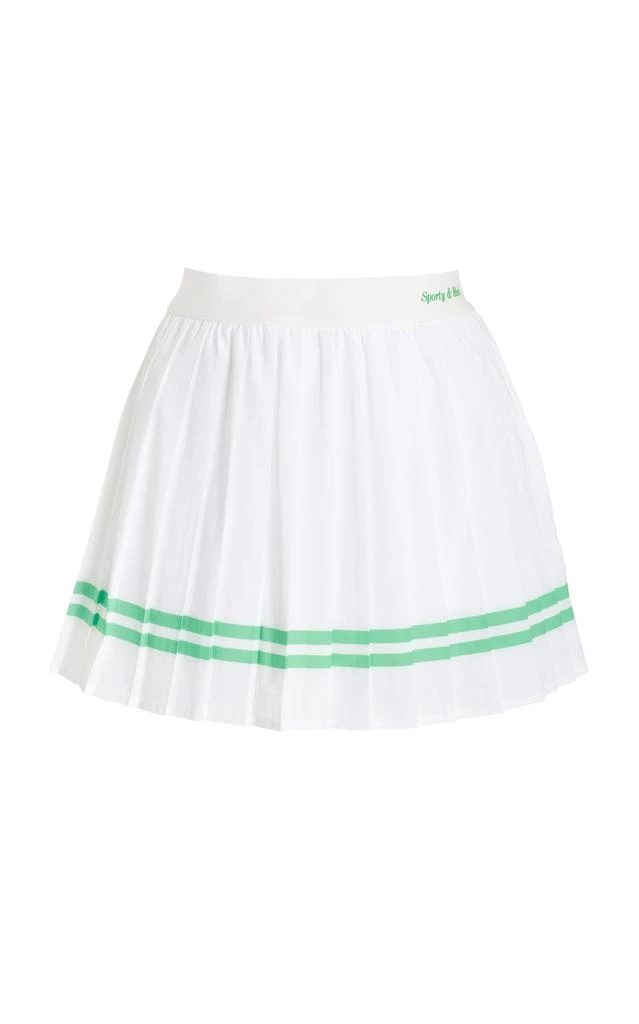 商品Sporty & Rich|Sporty & Rich - Women's Pleated Mini Tennis Skirt - Green - XS - Moda Operandi,价格¥357,第1张图片