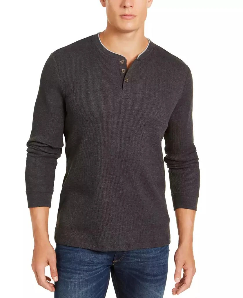 商品Club Room|Men's Thermal Henley Shirt, Created for Macy's,价格¥66,第1张图片