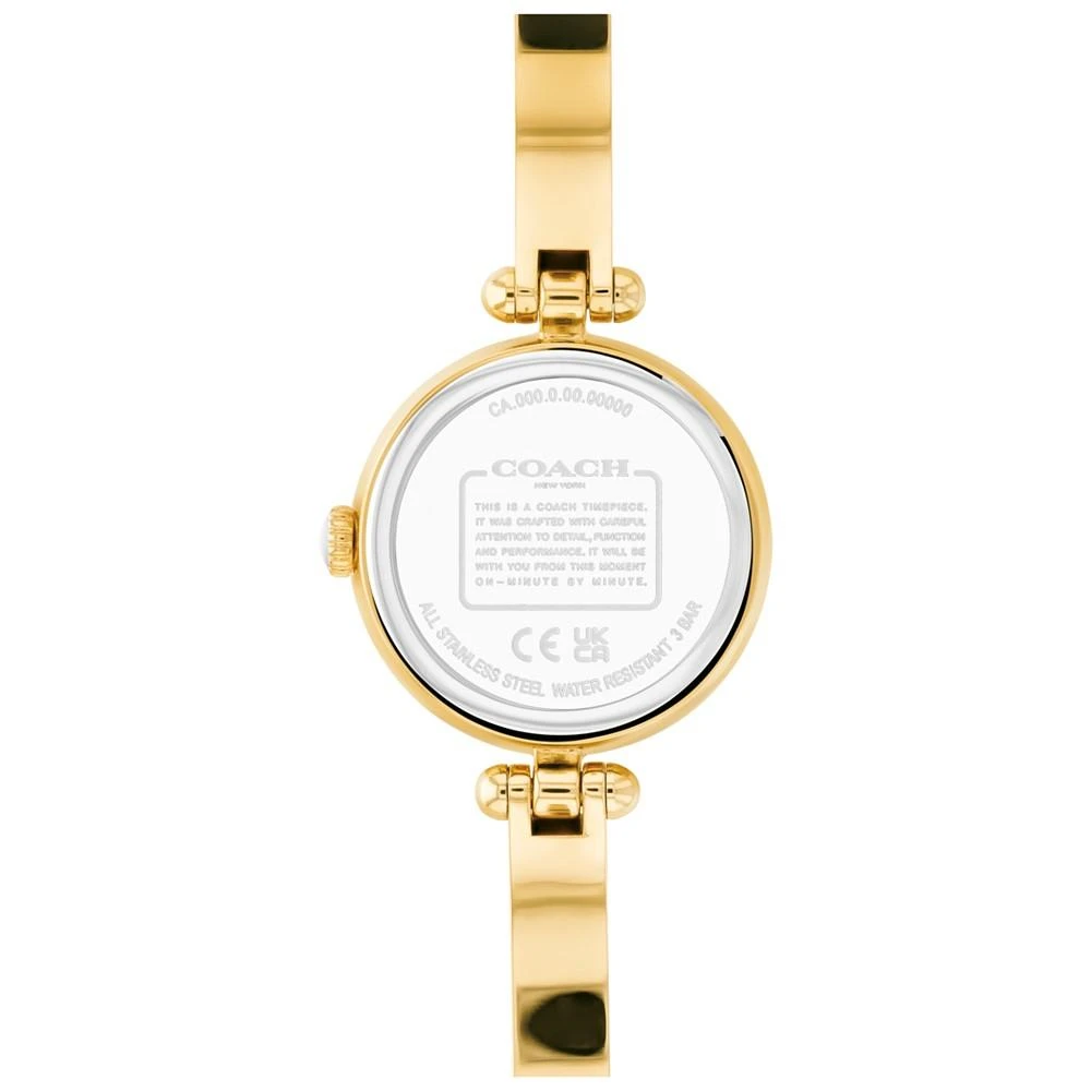 商品Coach|Women's Cary Gold-Tone Bangle Bracelet Watch, 26mm,价格¥1546,第3张图片详细描述