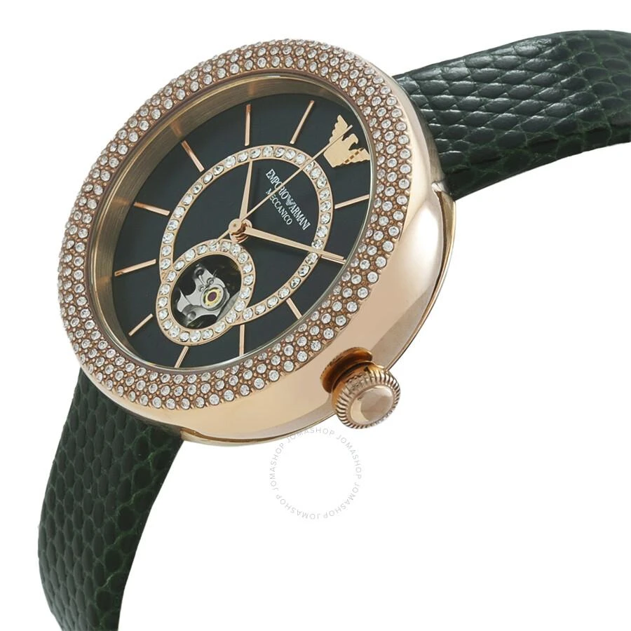商品Emporio Armani|Automatic Crystal Black Mother of Pearl Dial Ladies Watch AR60069,价格¥1252,第2张图片详细描述