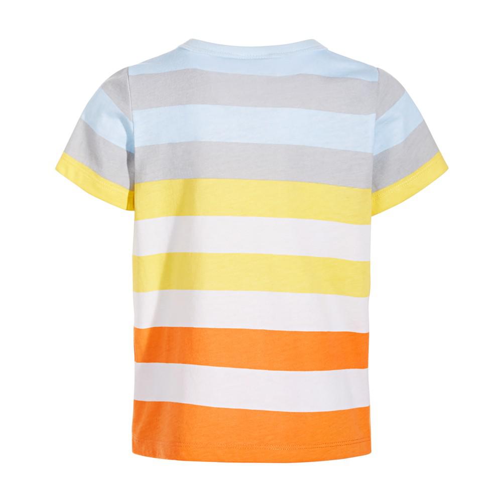 Baby Boys Colorblocked Stripe-Print T-Shirt, Created for Macy's商品第2张图片规格展示