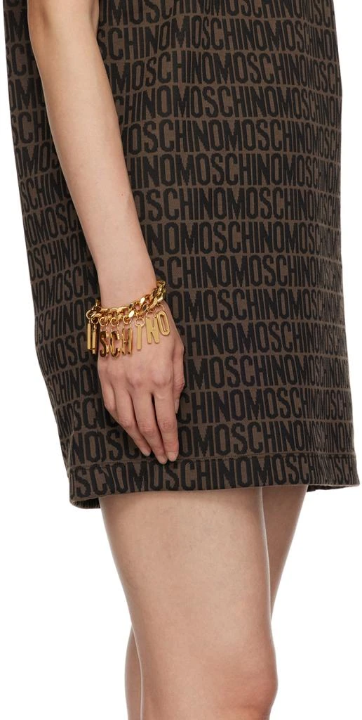 商品Moschino|Gold Lettering Charm Bracelet,价格¥1556,第3张图片详细描述