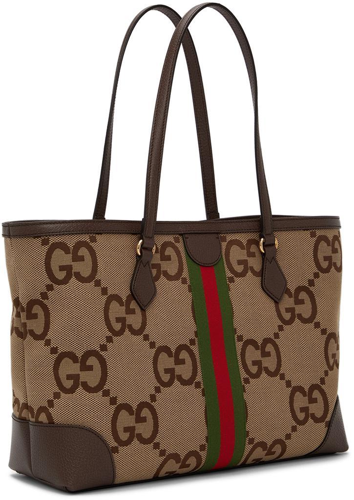 商品Gucci|棕色中号 Ophidia GG 托特包,价格¥14663,第5张图片详细描述