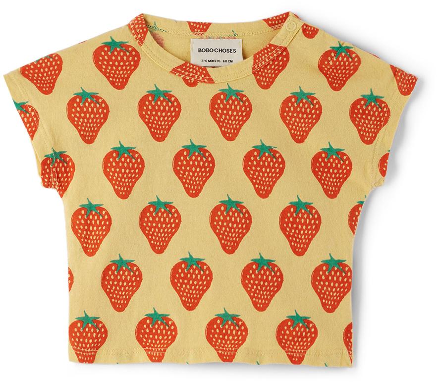 Baby Yellow Strawberry All-Over T-Shirt商品第1张图片规格展示