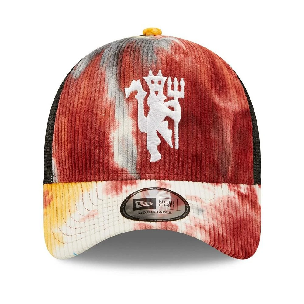 商品New Era|Men's Red, Black Manchester United Tie-Dye Trucker Snapback Hat,价格¥182,第3张图片详细描述