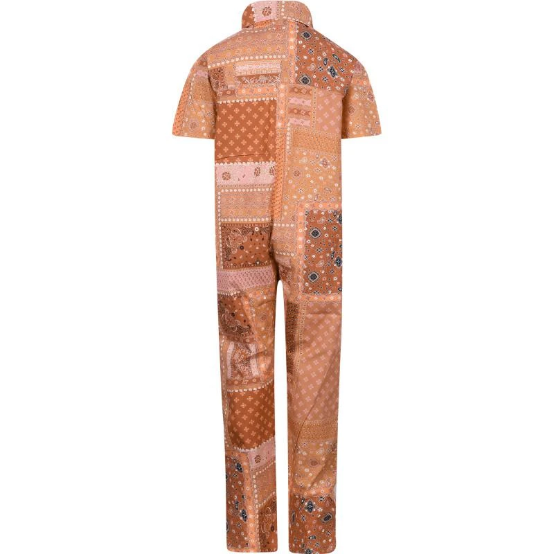 商品Munster|Patchwork paisley print jumpsuit in brown,价格¥922,第2张图片详细描述