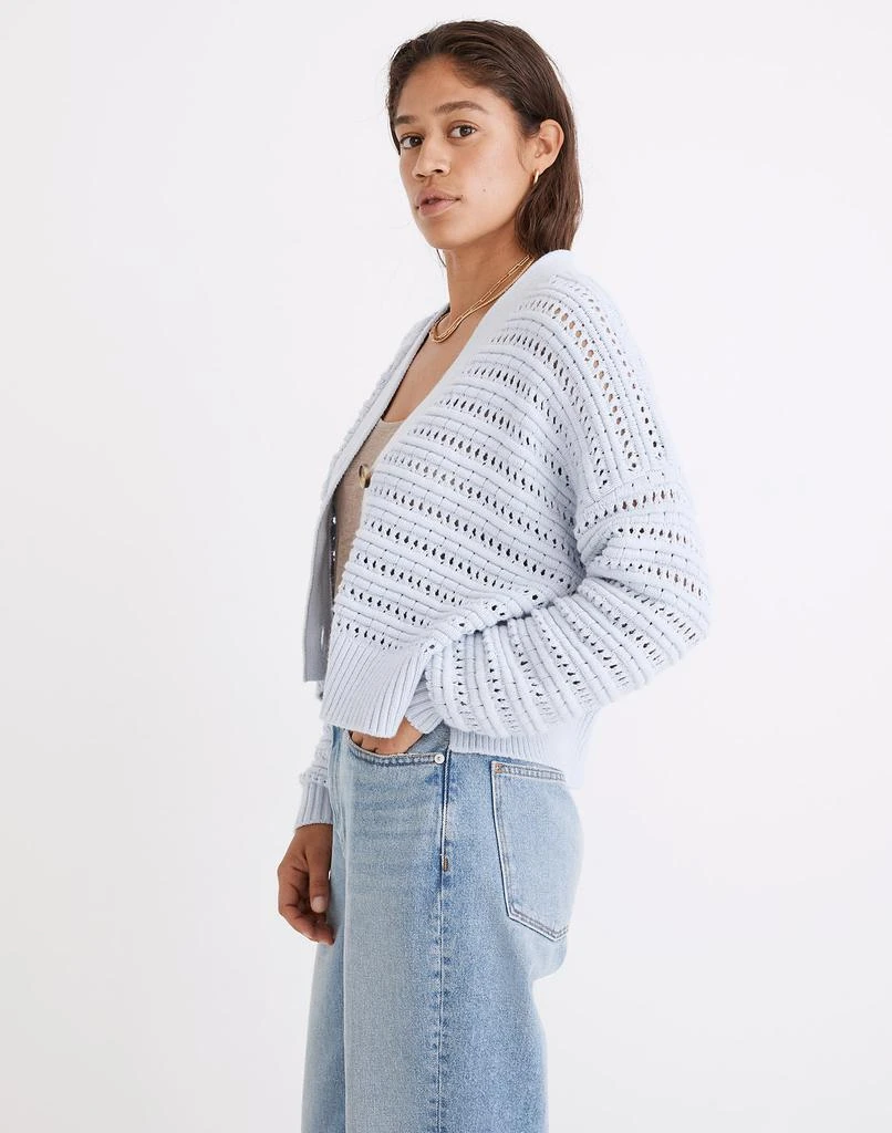 商品Madewell|Tanfield Open-Stitch Cardigan Sweater,价格¥473,第2张图片详细描述