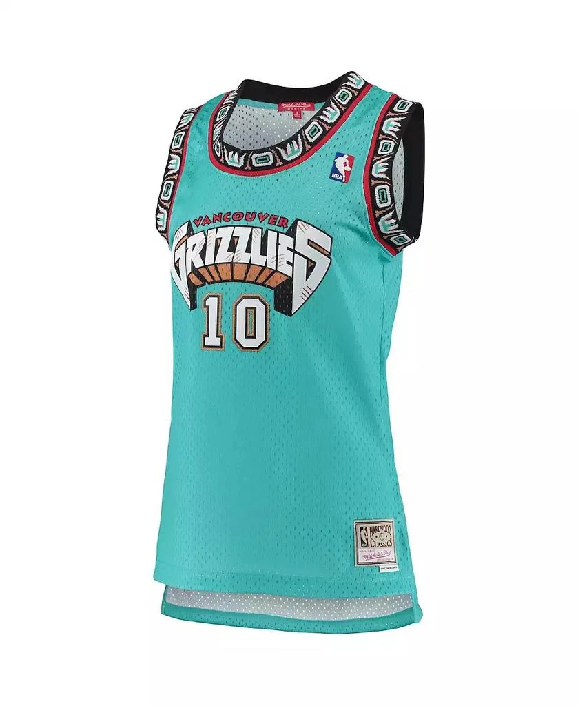 商品Mitchell & Ness|Women's Mike Bibby Turquoise Vancouver Grizzlies 1998-99 Hardwood Classics Swingman Jersey,价格¥742,第3张图片详细描述