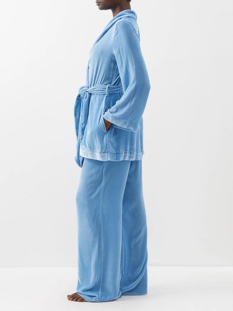 商品Sleeping with Jacques|Bon Vivant velvet robe,价格¥1331,第2张图片详细描述