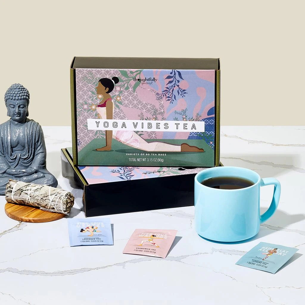 商品Thoughtfully|Gourmet, Yoga Vibes Tea Gift Set, Set of 90,价格¥238,第5张图片详细描述