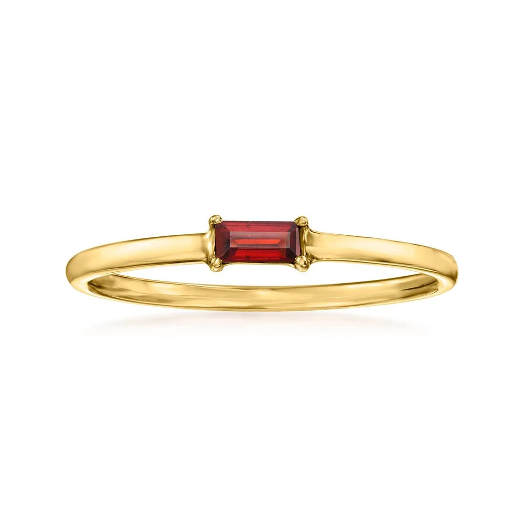 商品RS Pure|by Ross-Simons Garnet Ring in 14kt Yellow Gold,价格¥1257,第1张图片