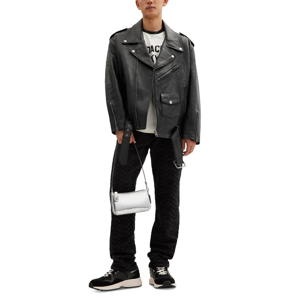 商品Coach|Mirror Metallic Leather Penn,价格¥1681,第4张图片详细描述