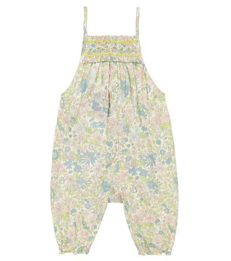 商品Bonpoint|Baby Lilisy floral cotton overalls,价格¥957,第2张图片详细描述