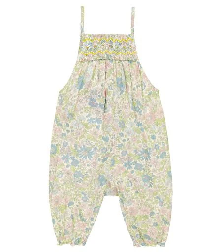 商品Bonpoint|Baby Lilisy floral cotton overalls,价格¥968,第2张图片详细描述