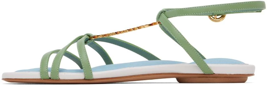 商品Jacquemus|Green 'Les Sandales Pralu Plates' Sandals,价格¥1414,第3张图片详细描述